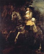 Portrait of Frederik Rihel on Horseback Rembrandt
